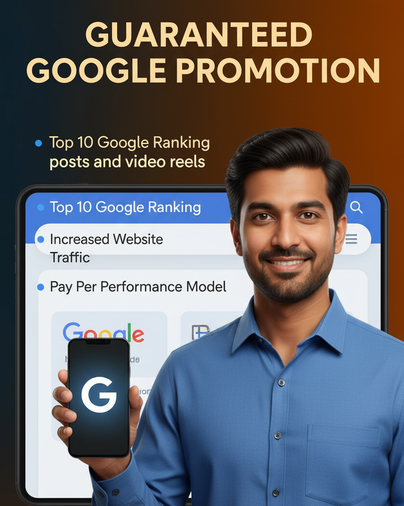 Guaranteed Google Promotion Services in INDIA
